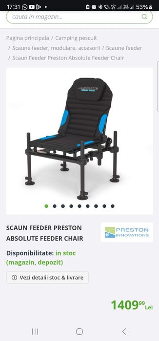 Scaun Preston Absolute si podina preston