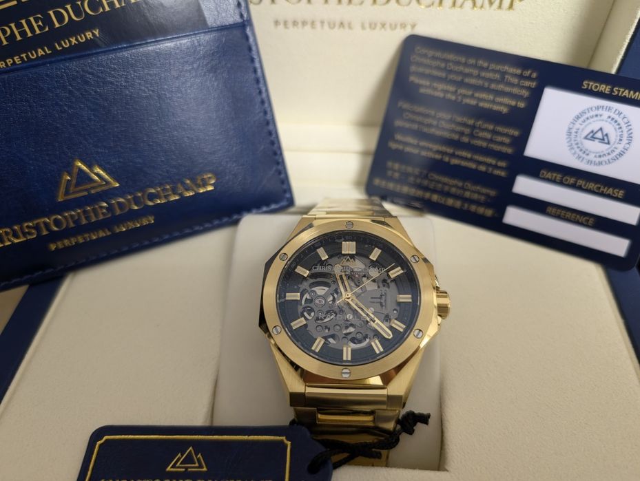 Ceas Christophe Duchamp Raidillon Skeleton Automatic Mecanism Japonez