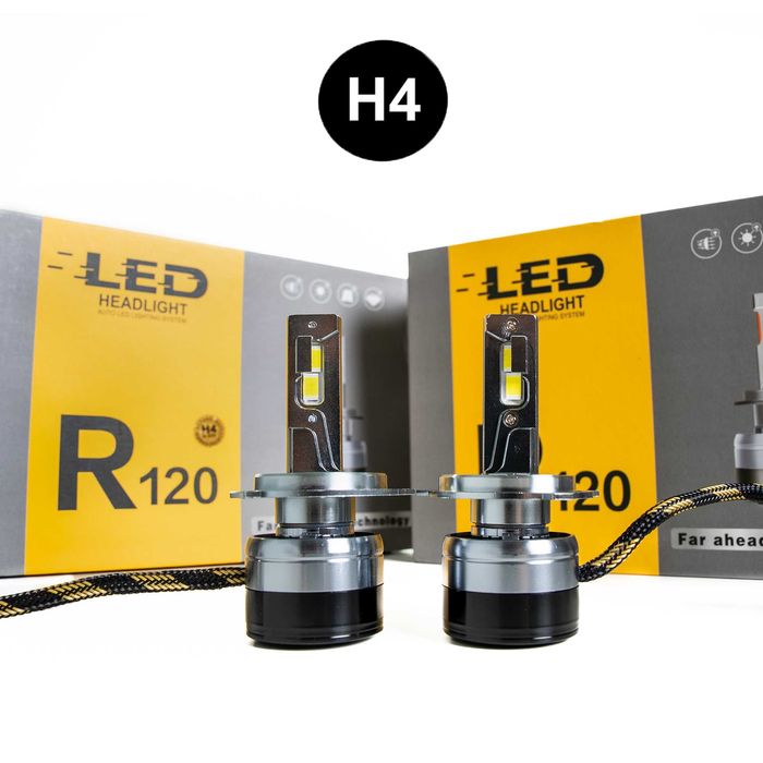 120W Комплект LED Крушки H1 H4 H7 H8 H9 H11 HB3 HB4