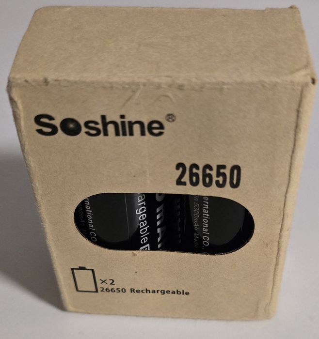 Acumulator Soshine 26650 Li-ion, protejat