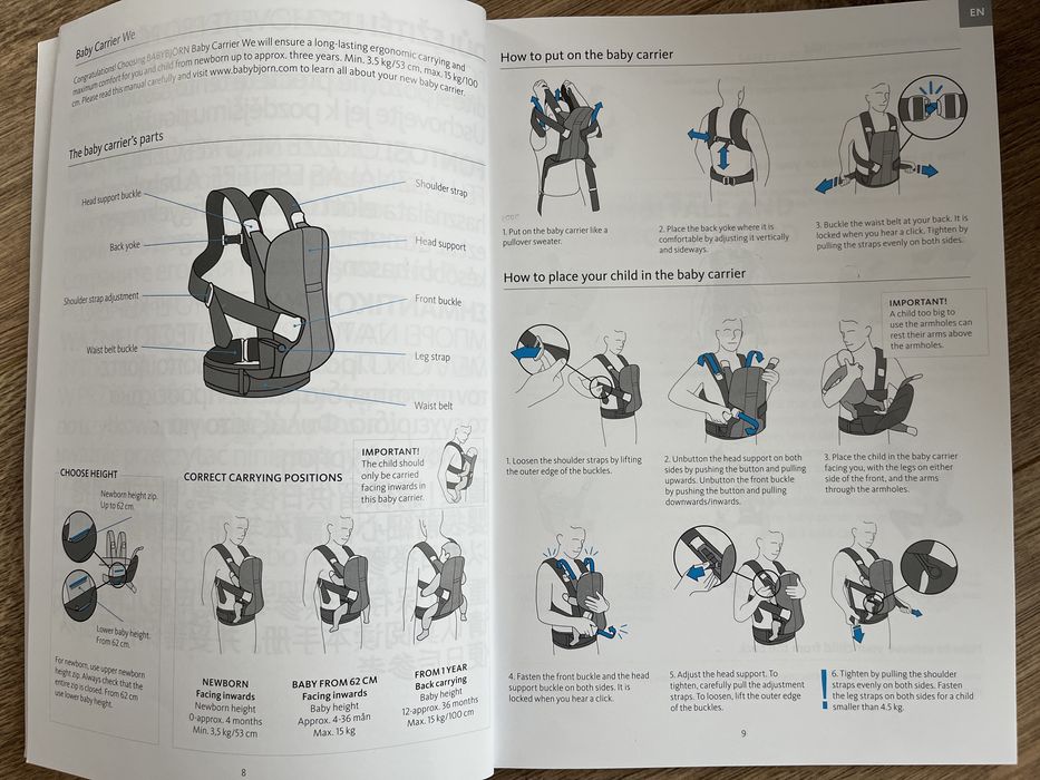 Раница за бебеносене Baby Björn Carrier We