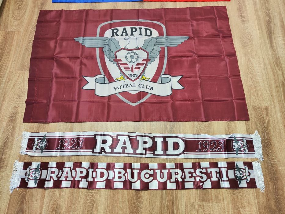 Set Steag Rapid București + Esarfa