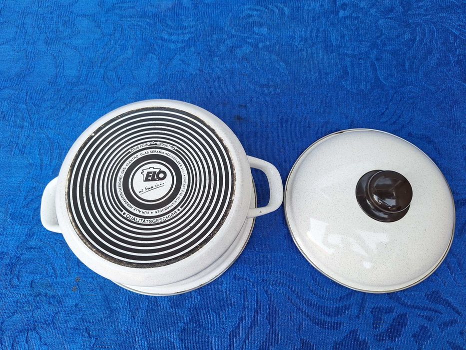 ELO Craticioara cu capac, email, inductie, 22 cm, 2.5 L