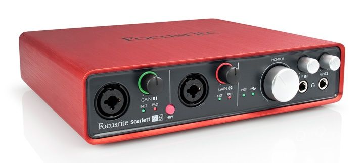Statie interfață Focusrite 6i6.
