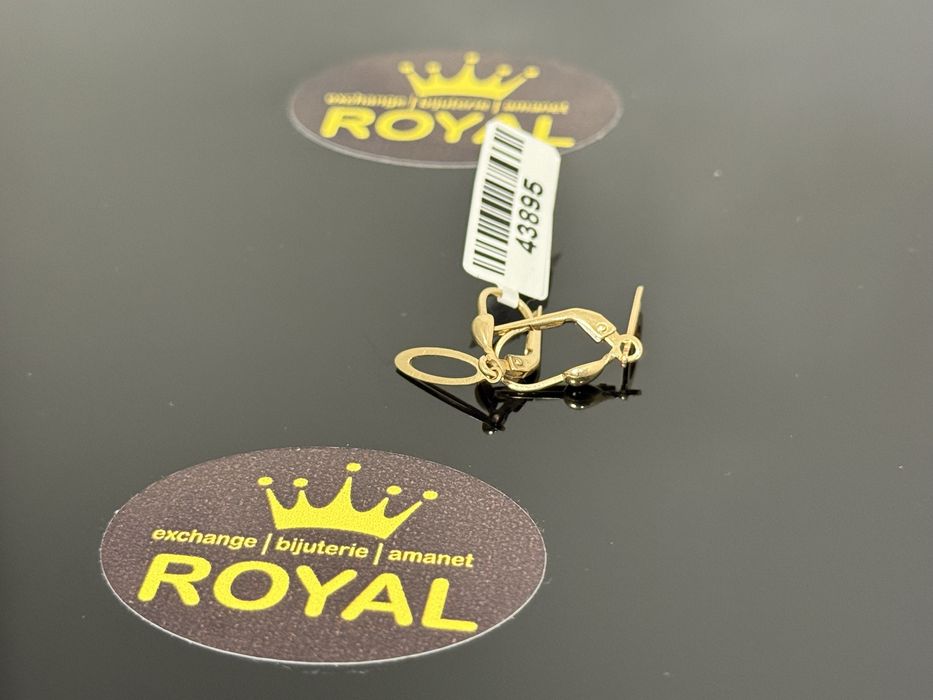 Bijuteria ROYAL : Cercei AUR 14K NOU / 1.46 GR