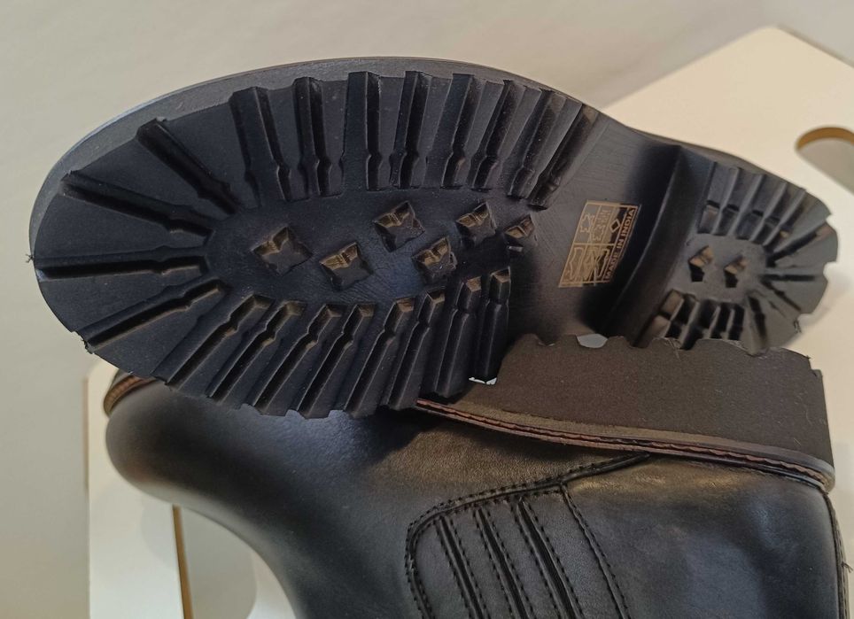 Ghete chelsea 39 plain toe Cafe NOIR NOI piele naturala moale