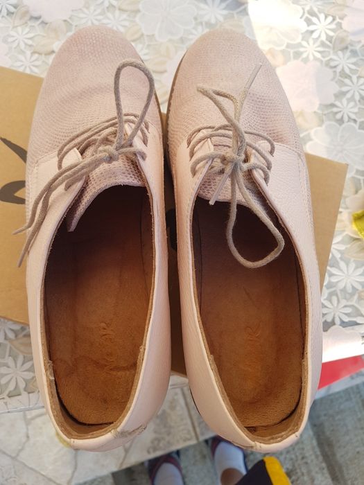 Pantofi fete piele naturală roz