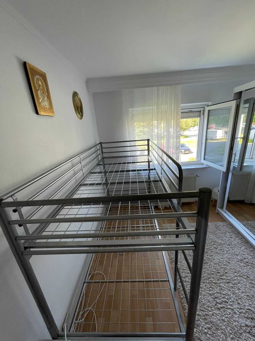 Pat supraetajat metalic + 2 saltele Viscotex Super Ortopedică