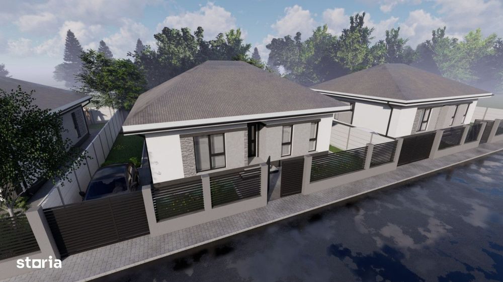 Casa/Vila Individuala/Varteju-Magurele 4 camere incalzire in pardoseal