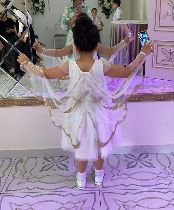 Платье феи или бабочки с крылями