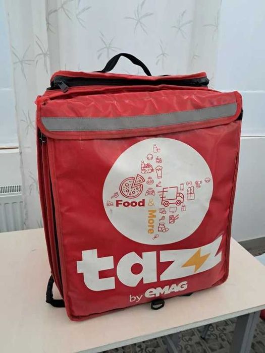 Rucsac termoizolant Tazz by eMAG – geantă livrări, impermeabilă, capacitate mare