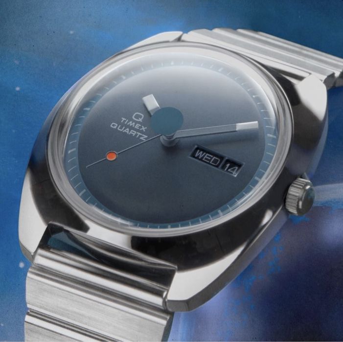 Timex Q Reissue 1975 Enigma, Navy, Quartz