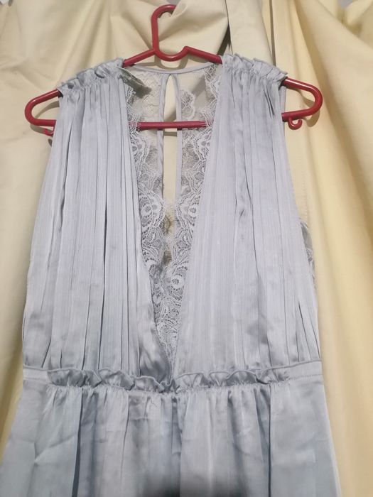 Rochie de seara argintie, mar. 40, noua cu eticheta