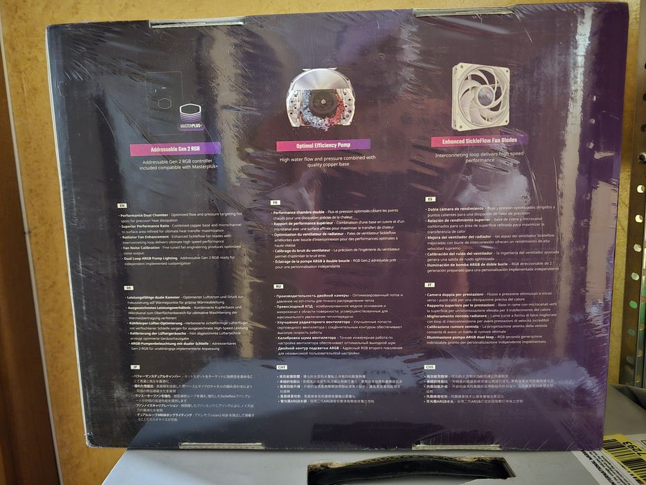 НОВ!!! Компютърен вентилатор Cooler Master, MasterLiquid PL240 Flux, бял