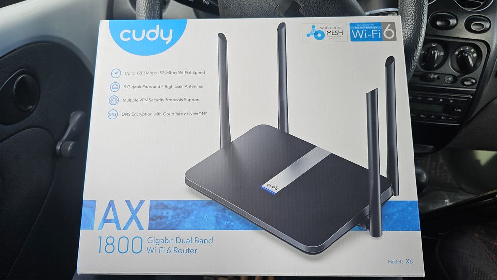 Маршрутизатор беспроводной CUDY X6 ‹AX1800 Gigabit Wi-Fi 6 Mesh Router
