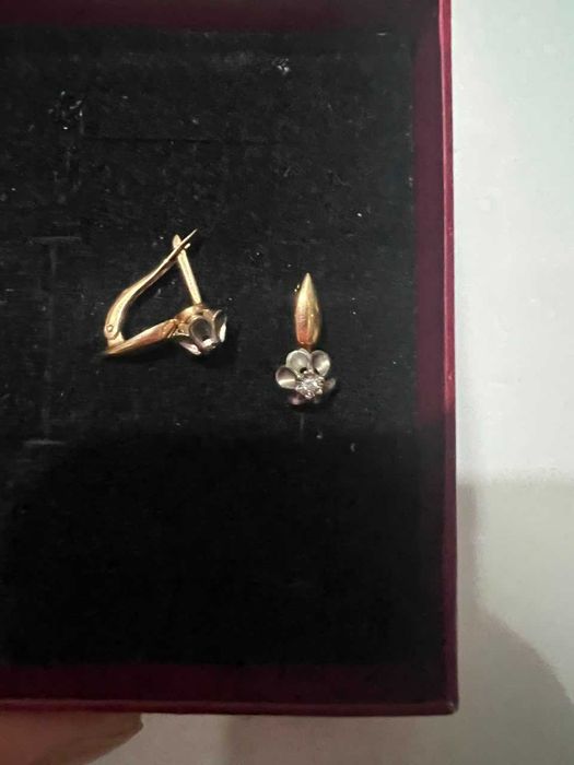 Серьги из красного золото
