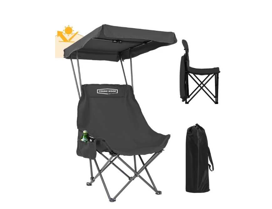 Стул с зонтикам для кемпинга-131х62х35 см Доставка бесплатно