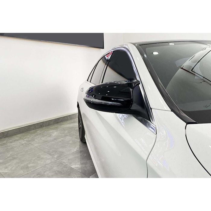 Капаци за огледала батман стил за Mercedes C Class w205 черен лак!