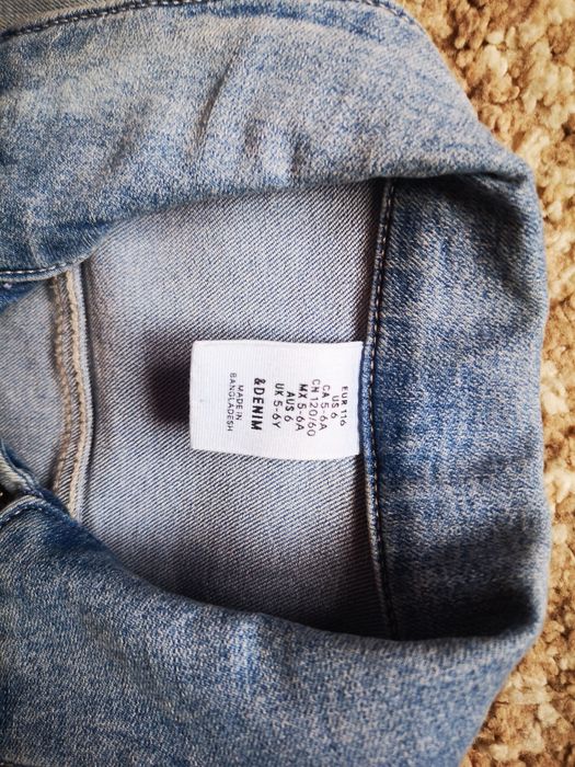 Geaca blugi H&M fete 5-6 ani