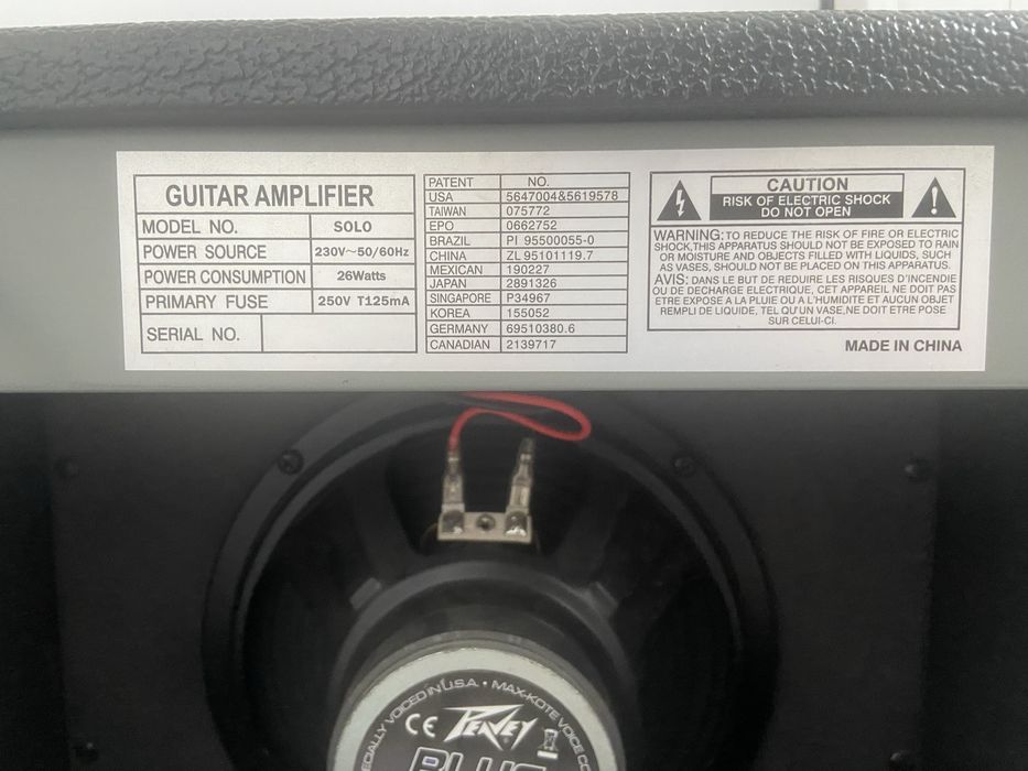 Комбоусилитель peavey solo gitar amp