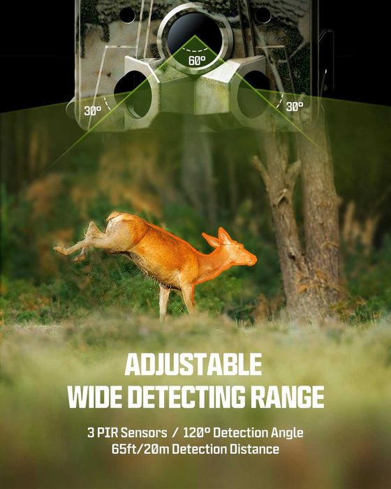 Cameră solară vanatoare CEYOMUR CY 75 4K UHD  WiFi 6 baterie 5200mAh