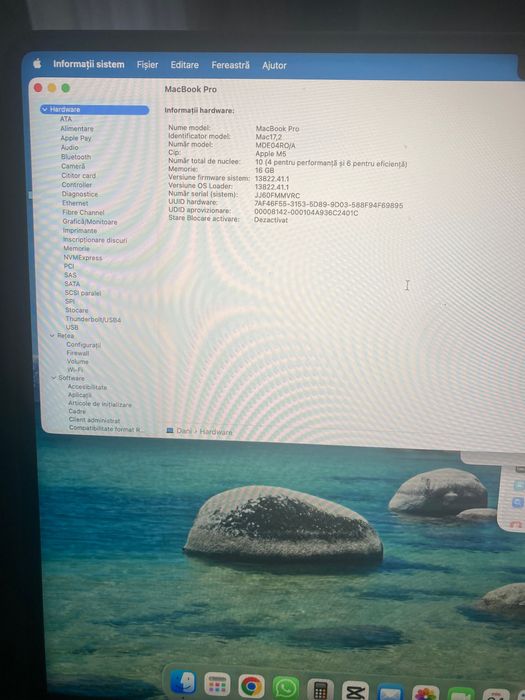 Nou cu factură - MacBook Pro M5, 16GB RAM,  512 GB SSD