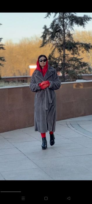 Эко шуба в идеальном состоянии