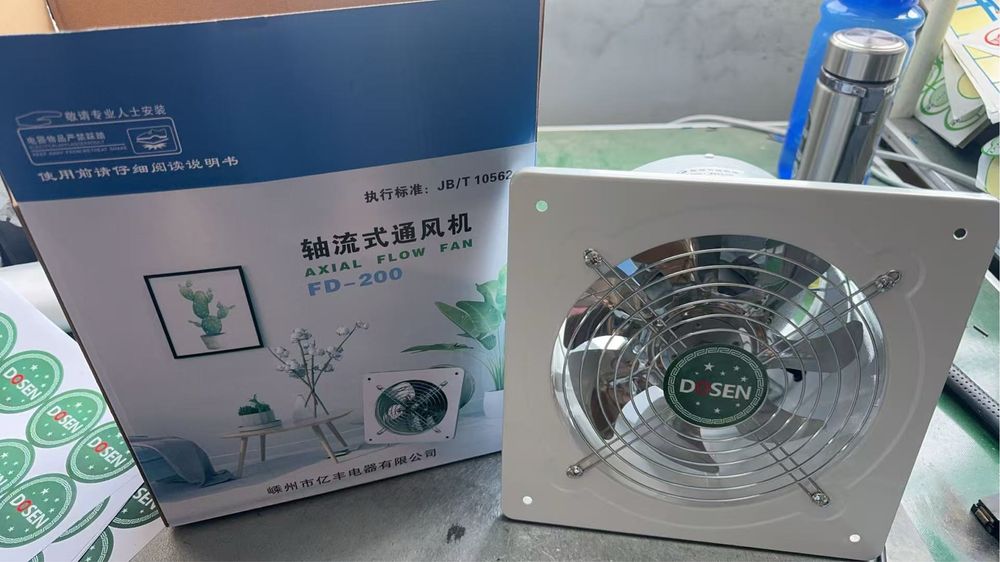 Вентилятор с клапаном 300мм 220в 125ватт 2900м3/ч 2800об/м ventilator