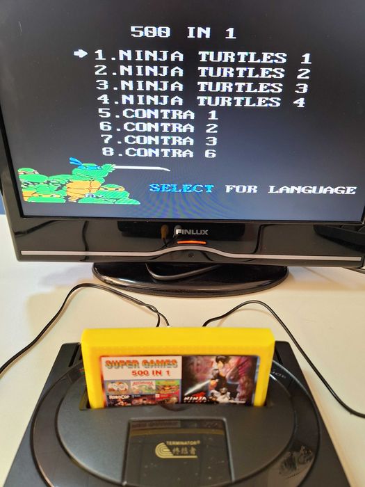 500 in 1 jocuri caseta discheta clasica cu jocuri pentru consola TV