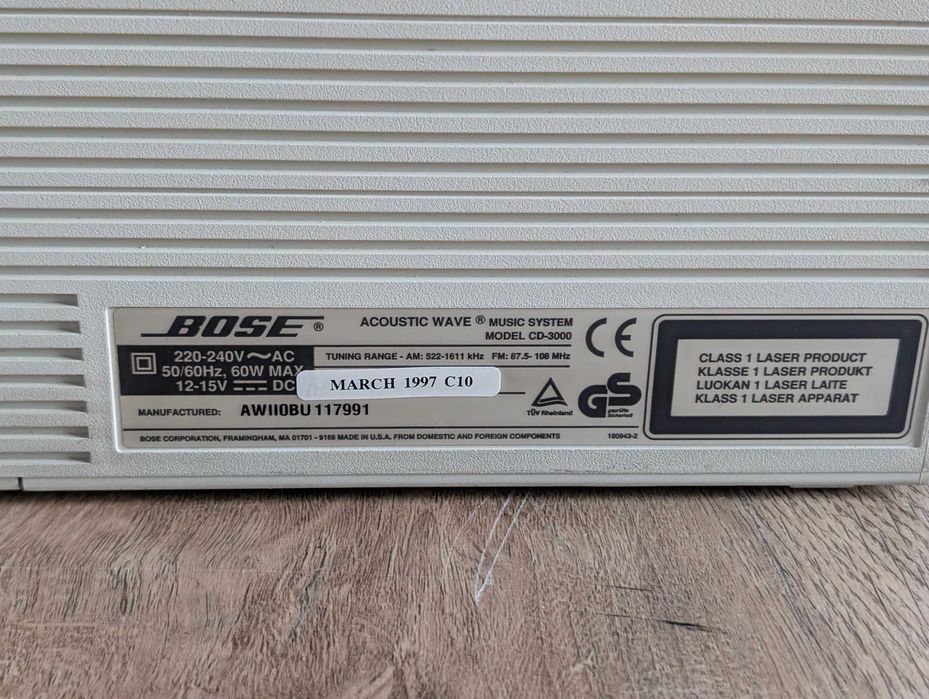 CD Player Bose CD-3000 Acoustic Wave Music System