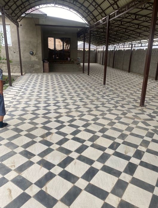 Укладка брусчатки