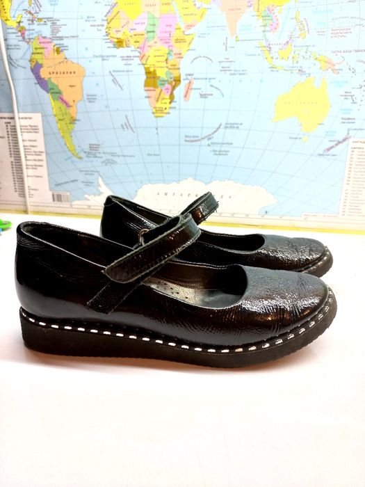 Туфли школьные, кожаные