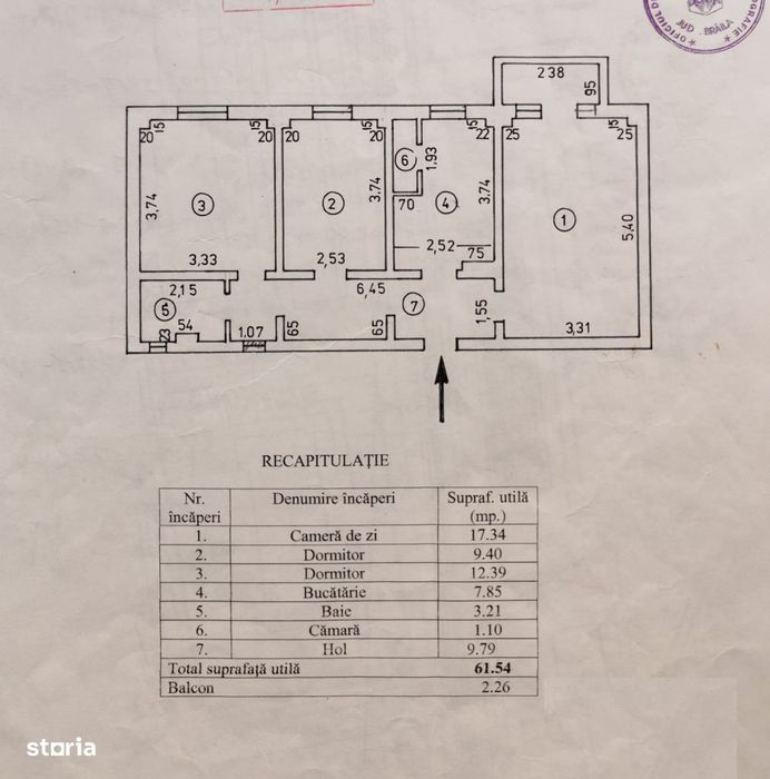 Apartament 3 camere confort 1 Plantelor, Mobilat Utilat, etaj 3.