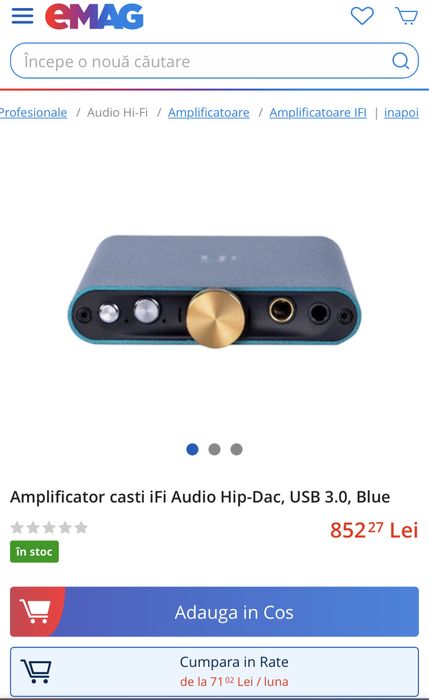 IFi Hip Dac/Amp Hi-Res portabil/desk Bucuresti Sectorul 4 • OLX.ro
