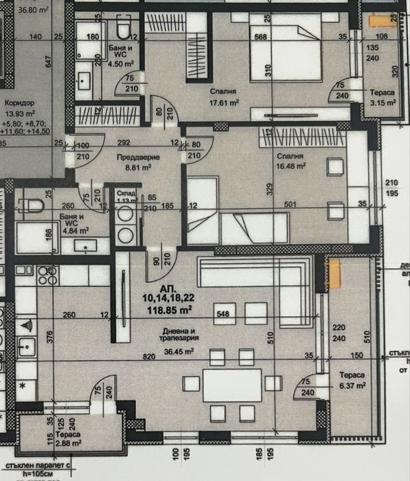 Продава се Тристаен апартамент в Пловдив, Христо Смирненски - 140 кв.м за 2500 €/кв.м - Снимка #15