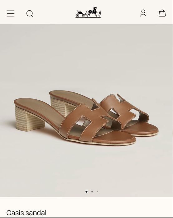 Sandale Hermes Oasis, maro, masura 38, impecabile, noi