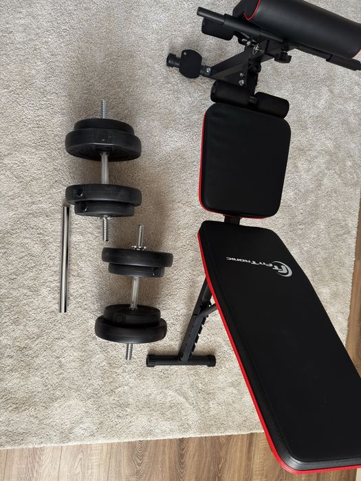 Gantere modulare + Bancă modulară exerciții