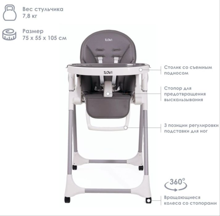 Стульчик для кормления от 0+