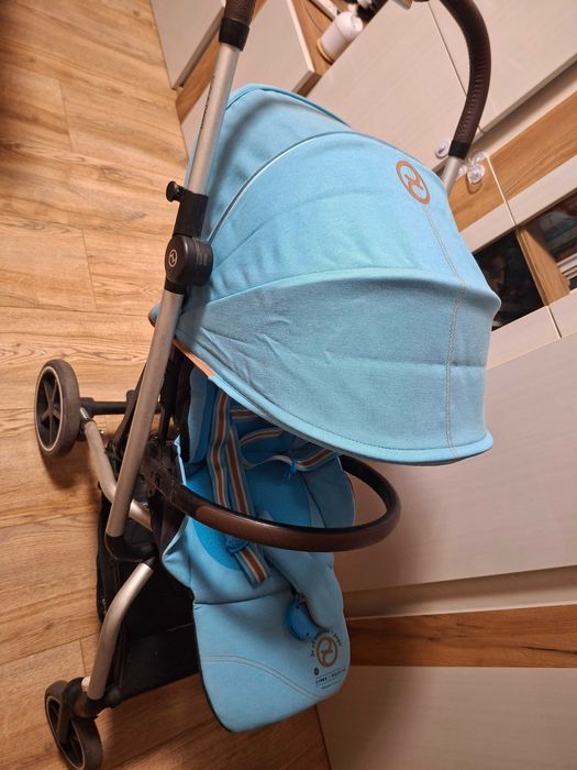 Бебешка количка Cybex Eezy S Twist +2 Beach blue и Cocoon S