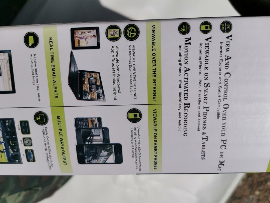 Sistem supraveghere video nvr 4k camere, nvr, hd 1T cameră 180 grade