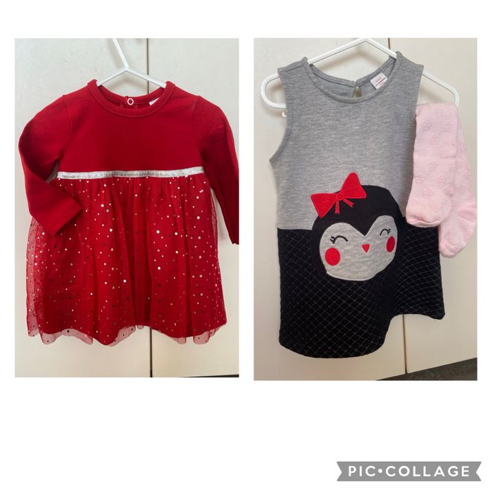 Лот дрехи за момиче 80 см 1 година