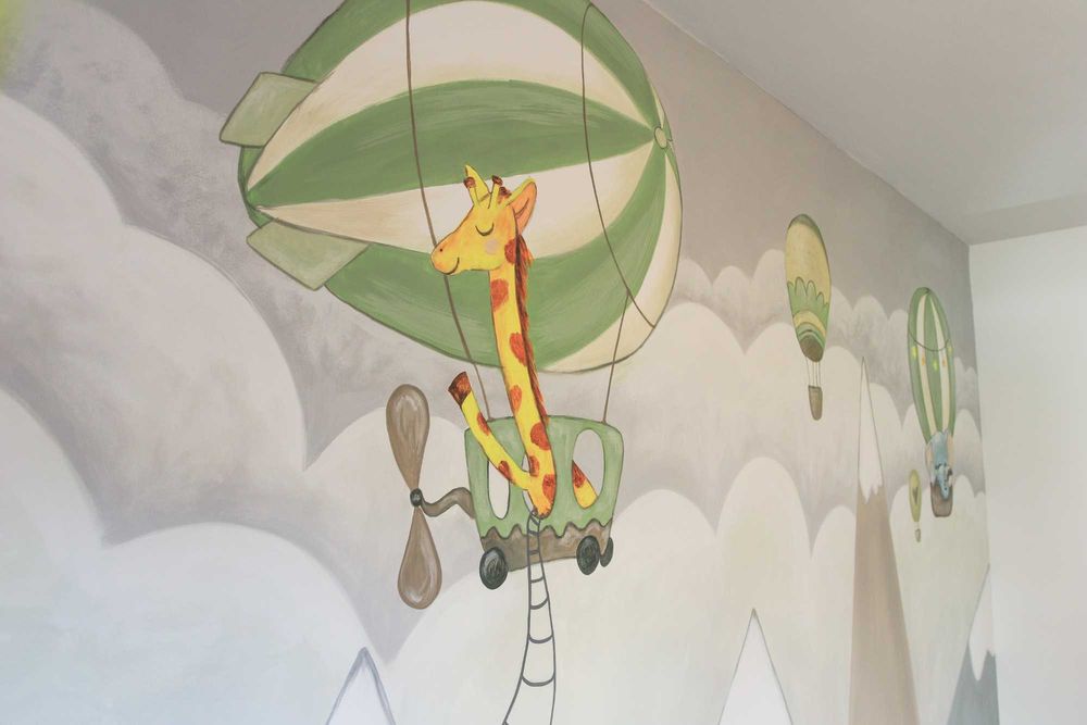 Pictura pe pereti pentru copii