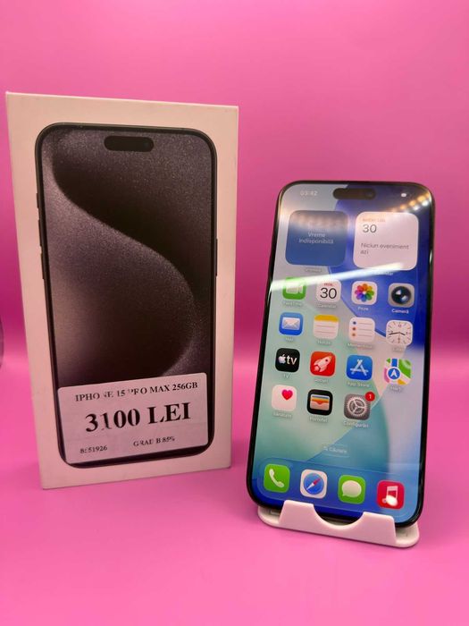 Iphone 15 pro max 256gb •Matei Amanet Crangasi22• 85519
