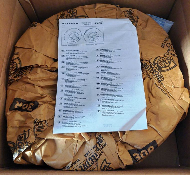 Два броя спирачен диск TRW DF4920 за MITSUBISHI L200, PAJERO SPORT