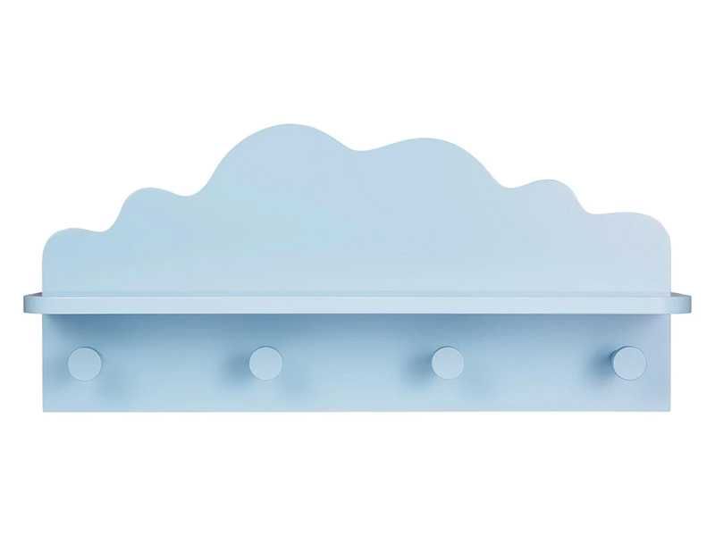 НОВИ! Детска закачалка с рафт 2в1 бял син розов