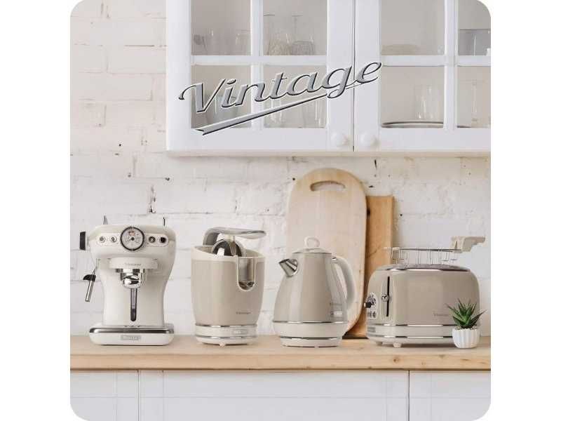 Електрическа Кана Ariete Vintage 2877 – 2000W, 1.7л, Бежова