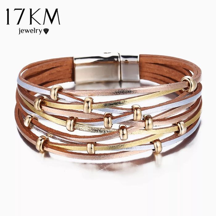 Bratari piele si pietre semipretioase