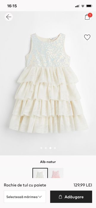 Rochite fetite h&m, noi