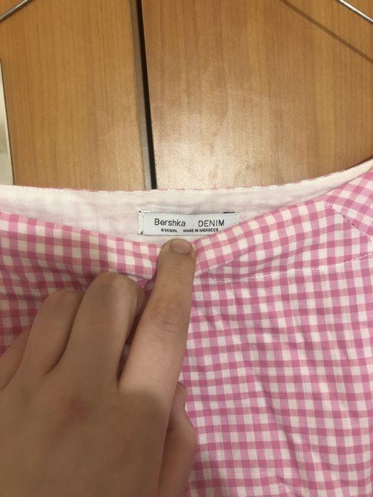 Bluza Bershka Denim Noua Marimea S Roz