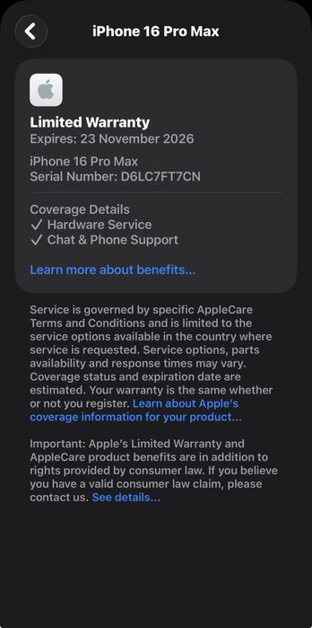 14 cycle! КАТО ЧИСТО НОВ Iphone 16 Pro Max 512 GB